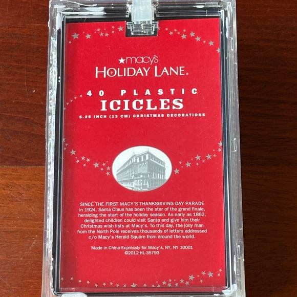 🎄40 Macy's Holiday Lane Sparkling Clear Ornaments - Picture 5 of 6
